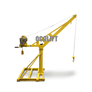 Строительный мини кран OCALIFT поворотные с лебёдкой TSA 60м (L) свободный спуск